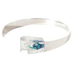 Bracciale vintage in argento e acrilico "Microns" di Björn Weckström del 1974