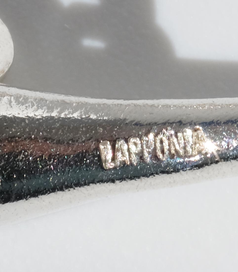 Vintage Silver and Acrylic Necklace “Nectaris” by Björn Weckström Made 1977 For Sale 6