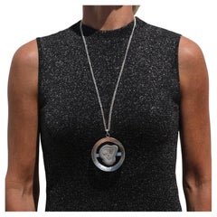 Pendentif Vintage Silver et Fossiles par Dan Smedman Fait en 1998