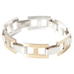 Vintage Silver and Gold Plated Bracelet by Master Sigurd Persson Made 1974