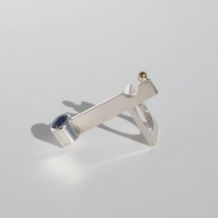 Vintage-Ring aus Silber und Lapislazuli von Bengt Bellander, hergestellt im Jahr 1973