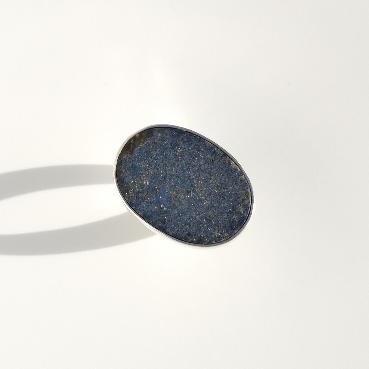 Vintage-Ring aus Silber und Lapislazuli von Meister Bengt Liljedahl, hergestellt 1973 im Angebot 2