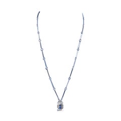 Vintage Silver and Rock Chrystal Necklace by Master Wiwen Nilsson Made 1945