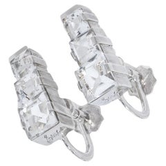 Vintage Silver and Rock Crystal Earrrings by Ateljé Stigbert Made 1948