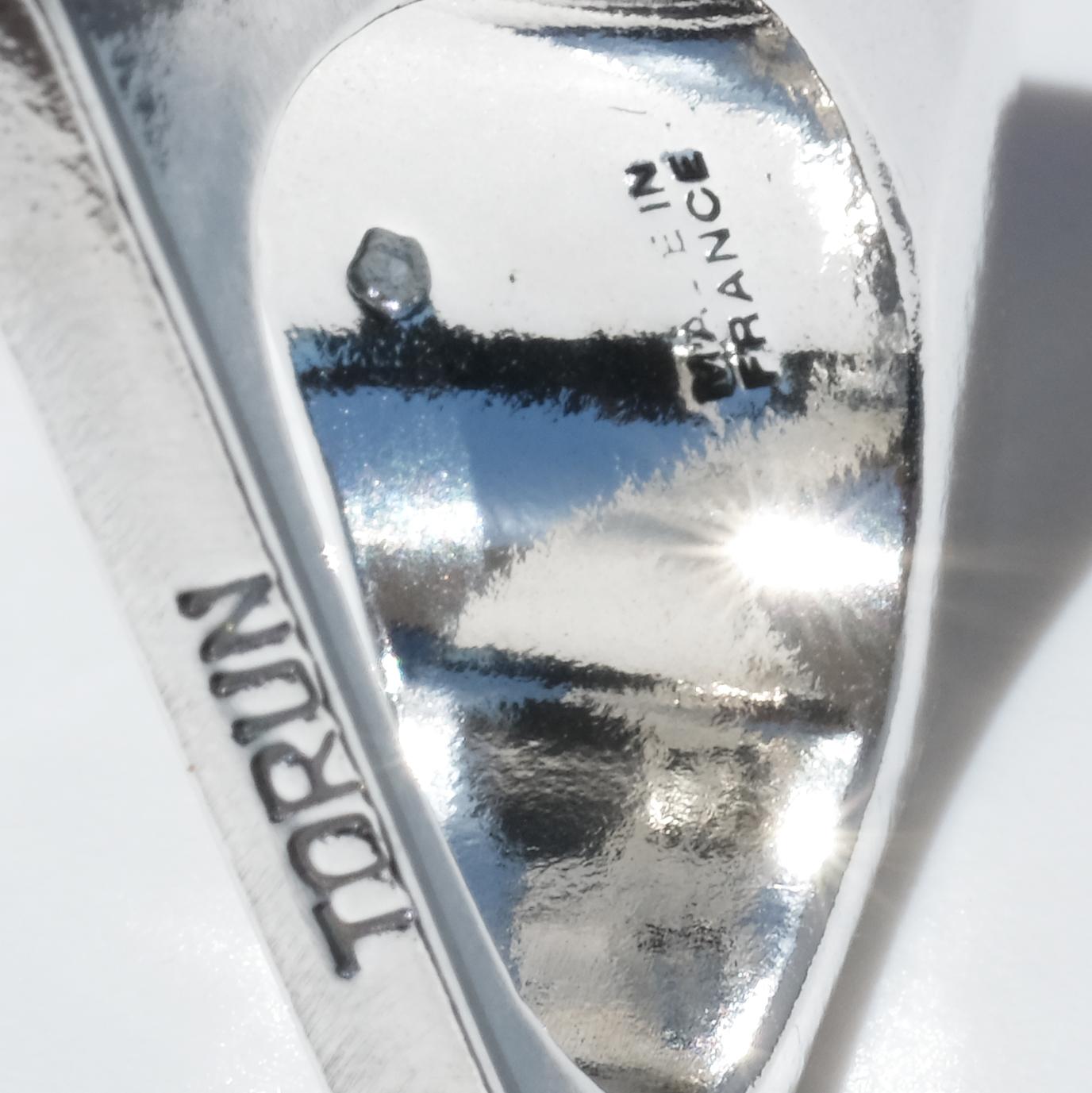 Vintage Silver and Rock Crystal Ring by Vivianna Torun Bülow-Hübe,  1960s For Sale 4