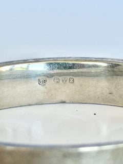 Vintage Silver and Rose Gold Decorative Bangle