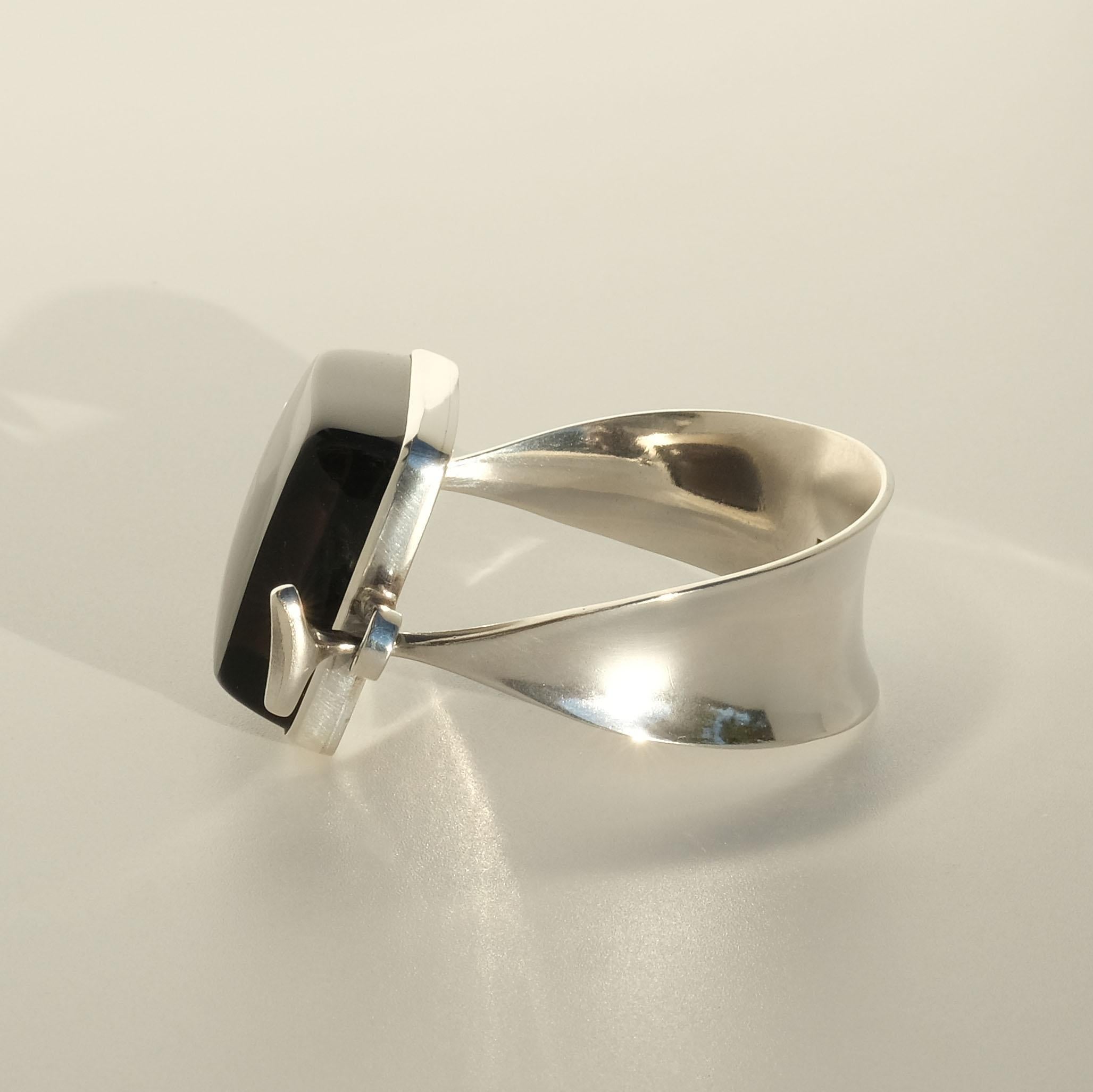 Vintage-Armband aus Silber und Rauchquarz von Vivianna Torun Bülow-Hübe. im Zustand „Gut“ im Angebot in Stockholm, SE
