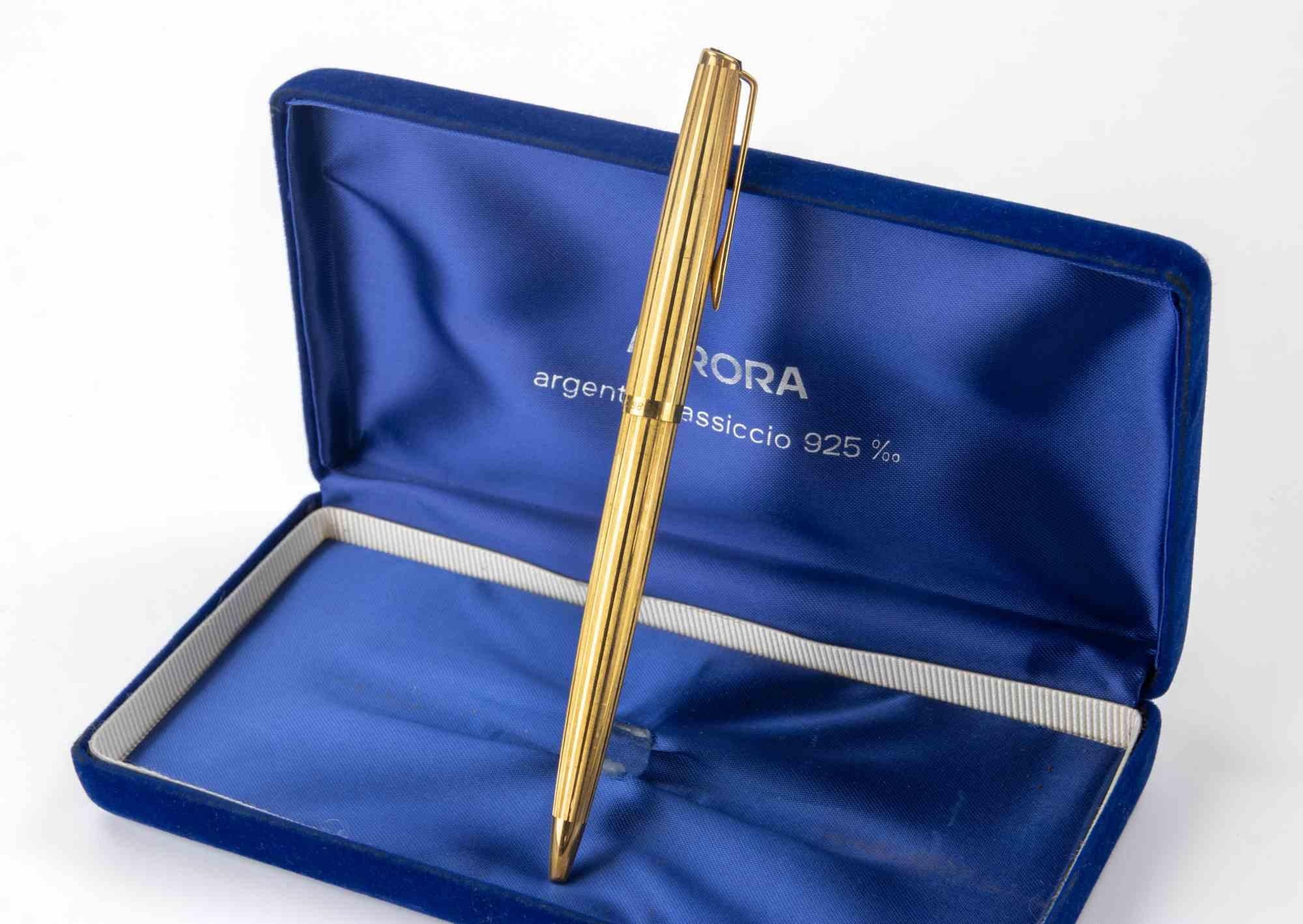 Italian Vintage Silver Aurora Pen, 2000s For Sale