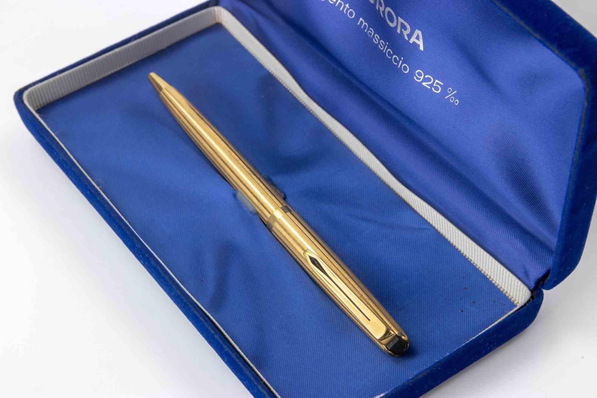 Contemporary Vintage Silver Aurora Pen, 2000s For Sale