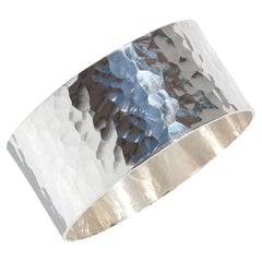 Retro Silver Bangle Bracelet by Atelier Borgila Made Year 1975