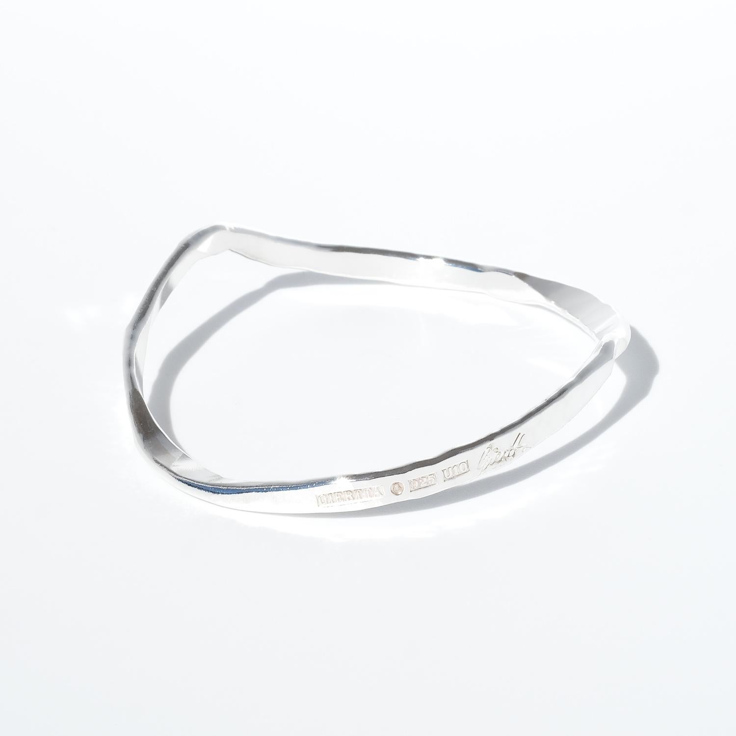 da uomo o donna Bracciale d'argento vintage di Claës Giertta, anno di produzione 1994 in vendita
