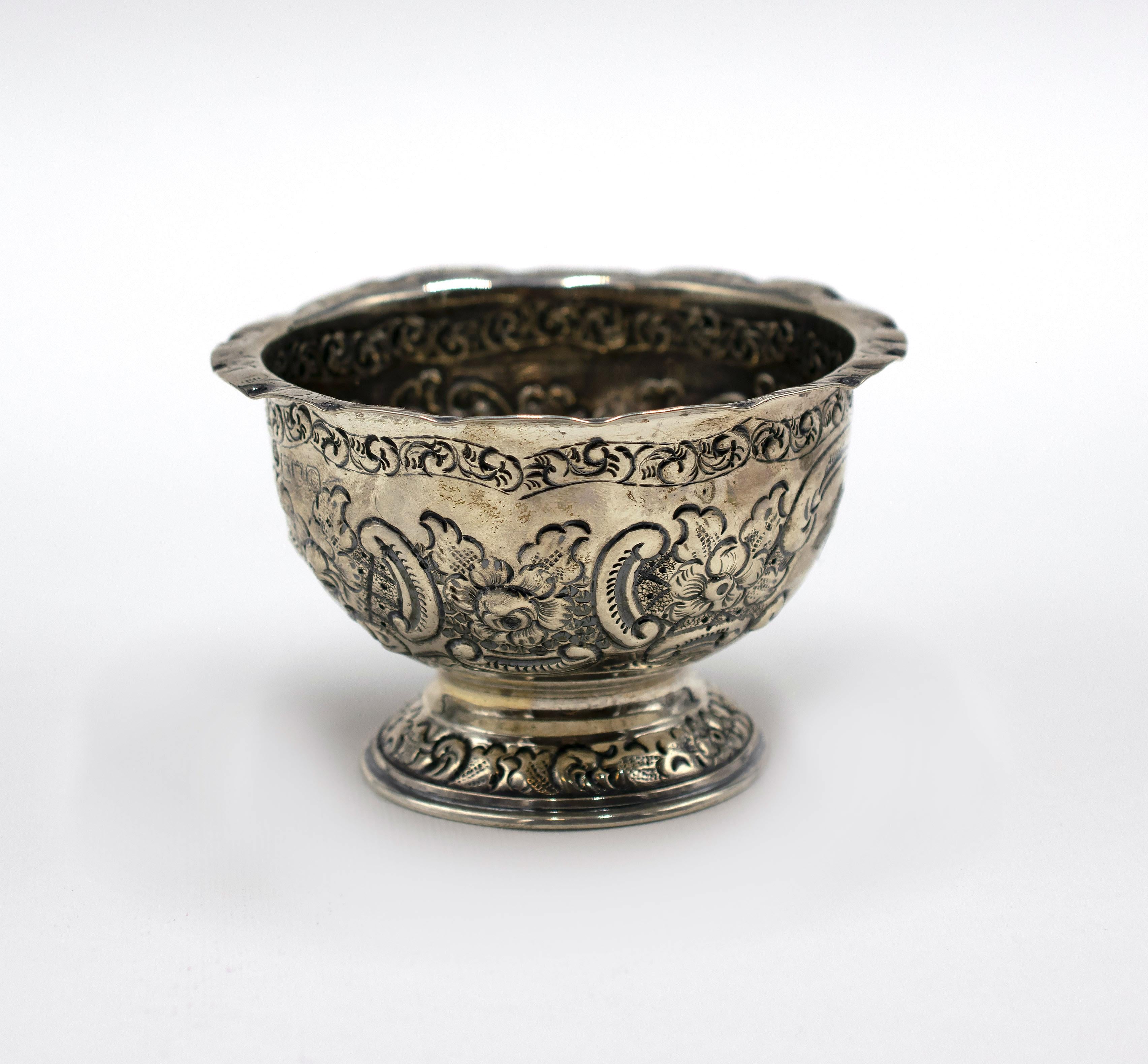 Italian Vintage Silver Bowl, 20th Century For Sale