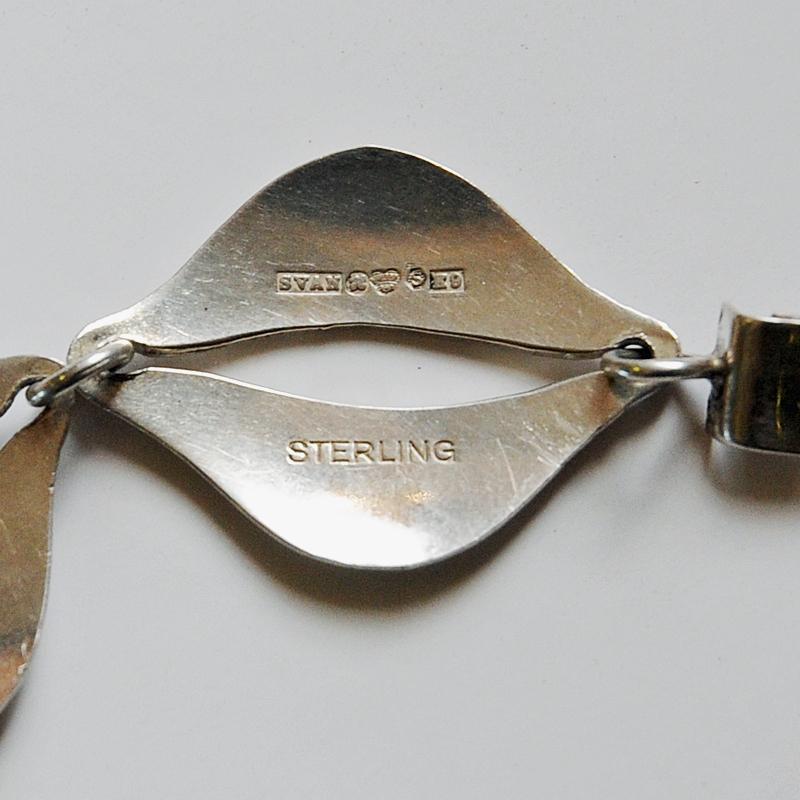 Swedish Vintage Silver Bracelet by Erik Svane for Stilsmycken, Sweden, 1960