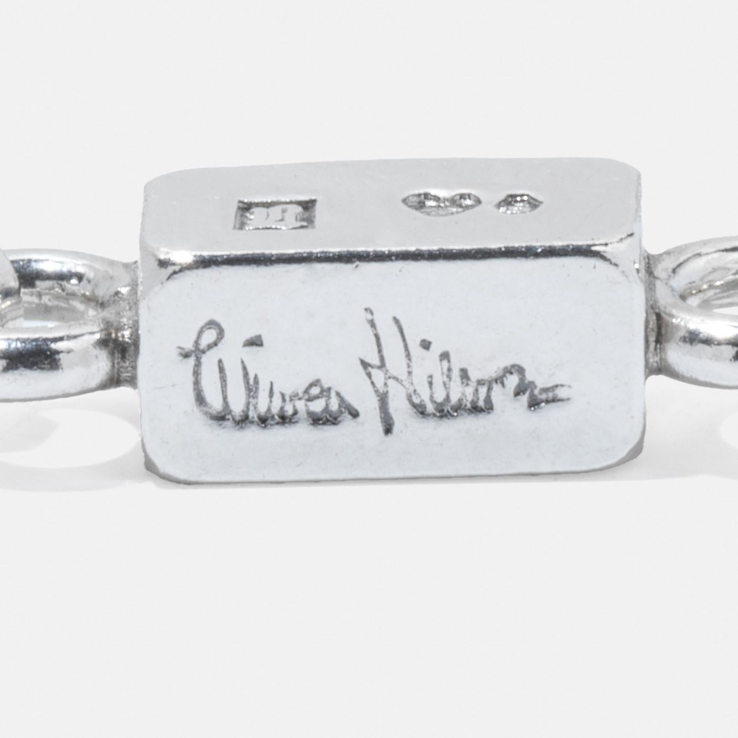 Vintage silver Bracelet by Swedish Master Wiwen Nilsson Made 1949 For Sale 1