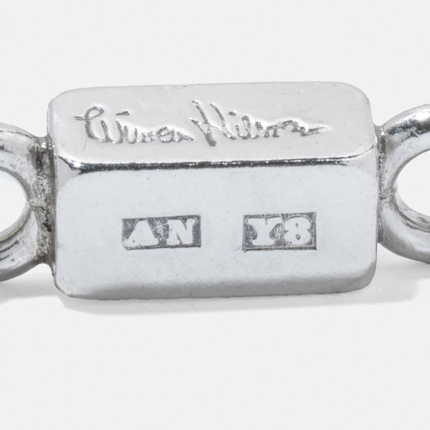 Vintage silver Bracelet by Swedish Master Wiwen Nilsson Made 1949 For Sale 4