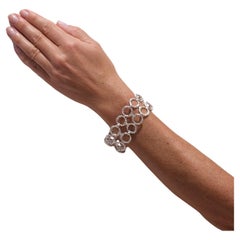 Vintage Silver Bracelet by Theresia Hvorslev Made 1977