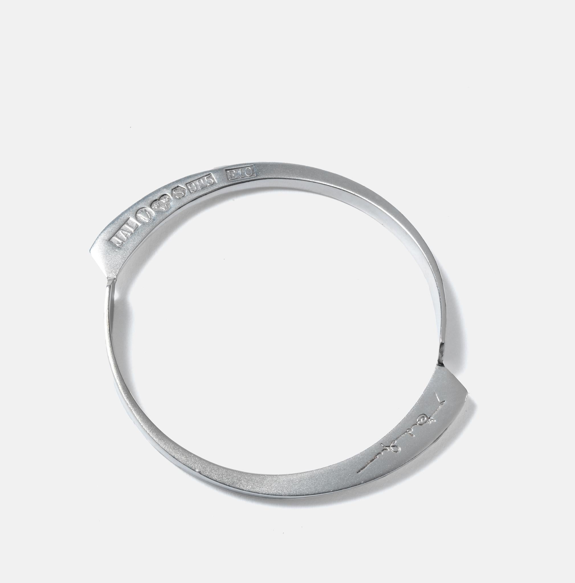 Women's or Men's Vintage silver bracelet made 1979 in Sweden. For Sale