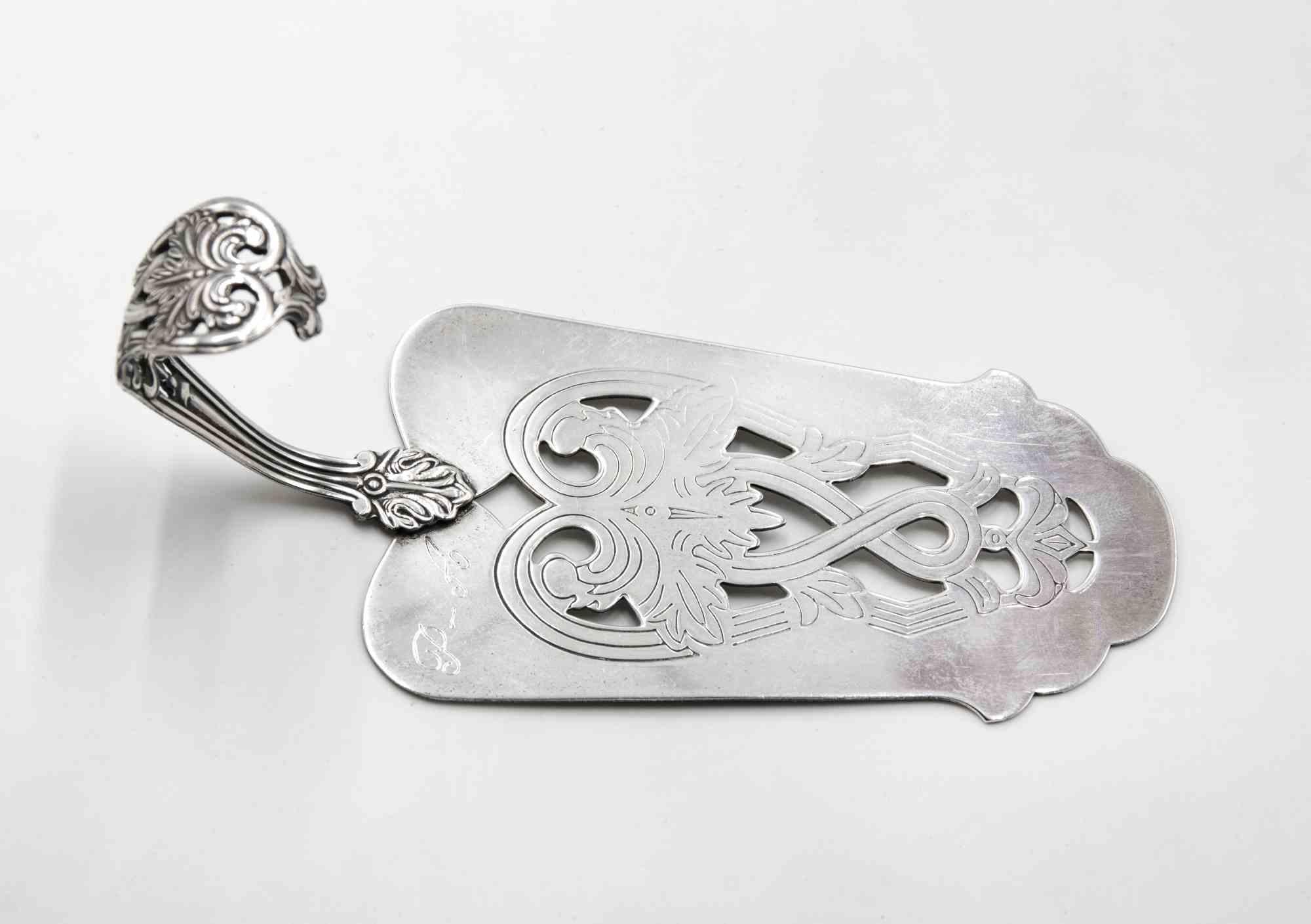 Italian Vintage Silver Cake Cutter, Italy, Mid-20th Century For Sale
