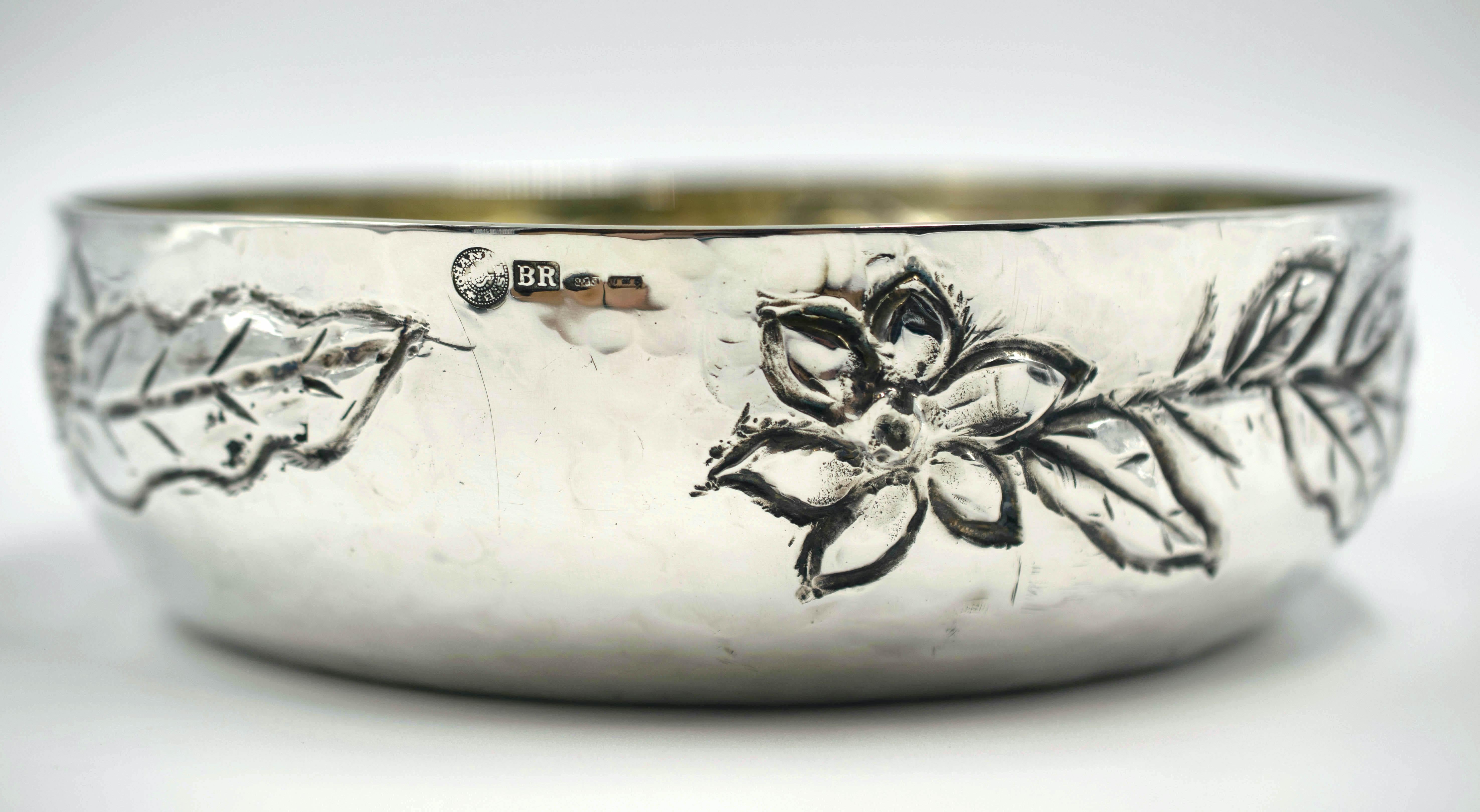 Sterling Silver Vintage Silver Centerpiece, Italy, Early 20th Century For Sale