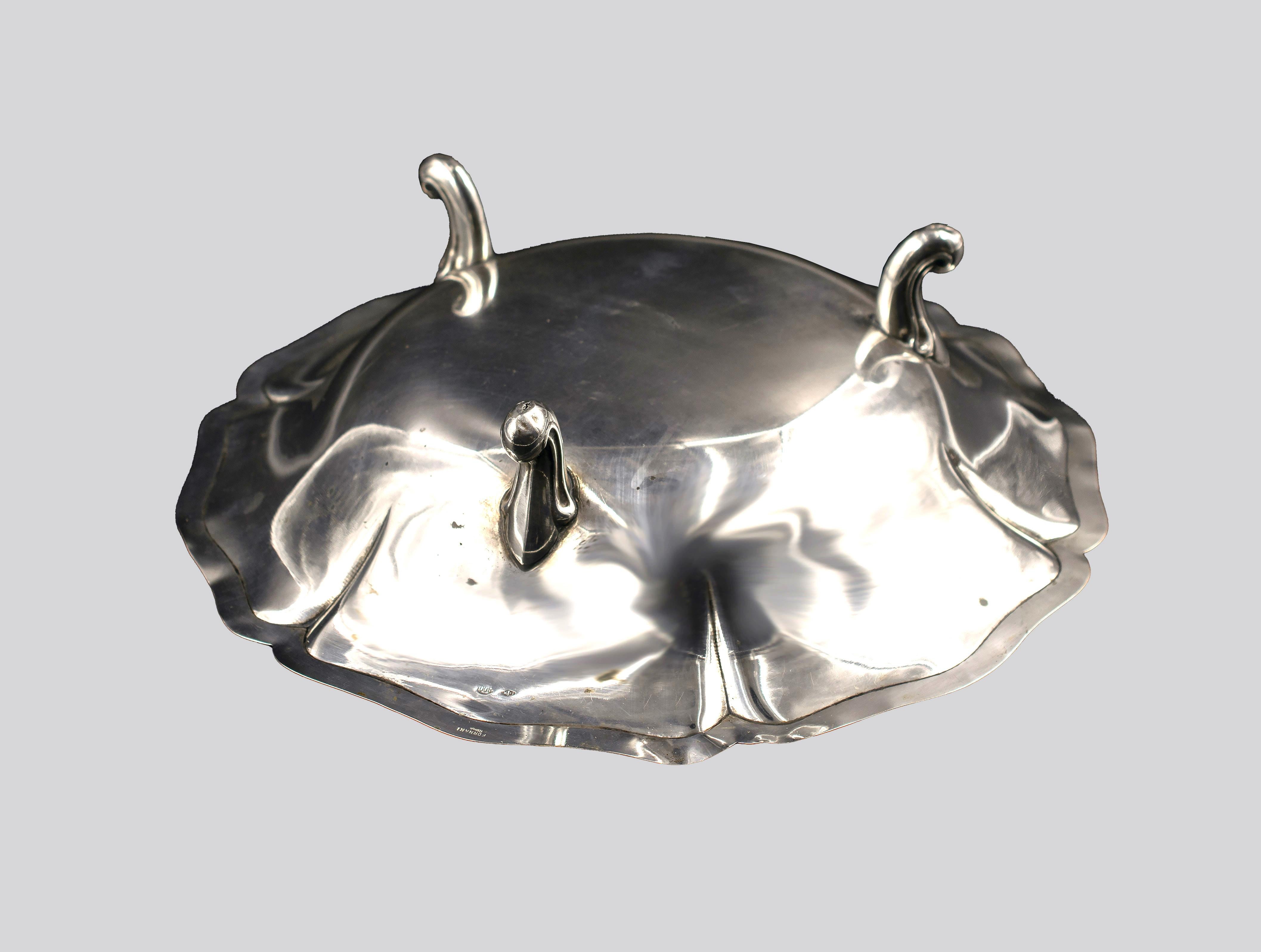 Italian Vintage Silver Centerpiece, Italy, Mid-20th Century For Sale