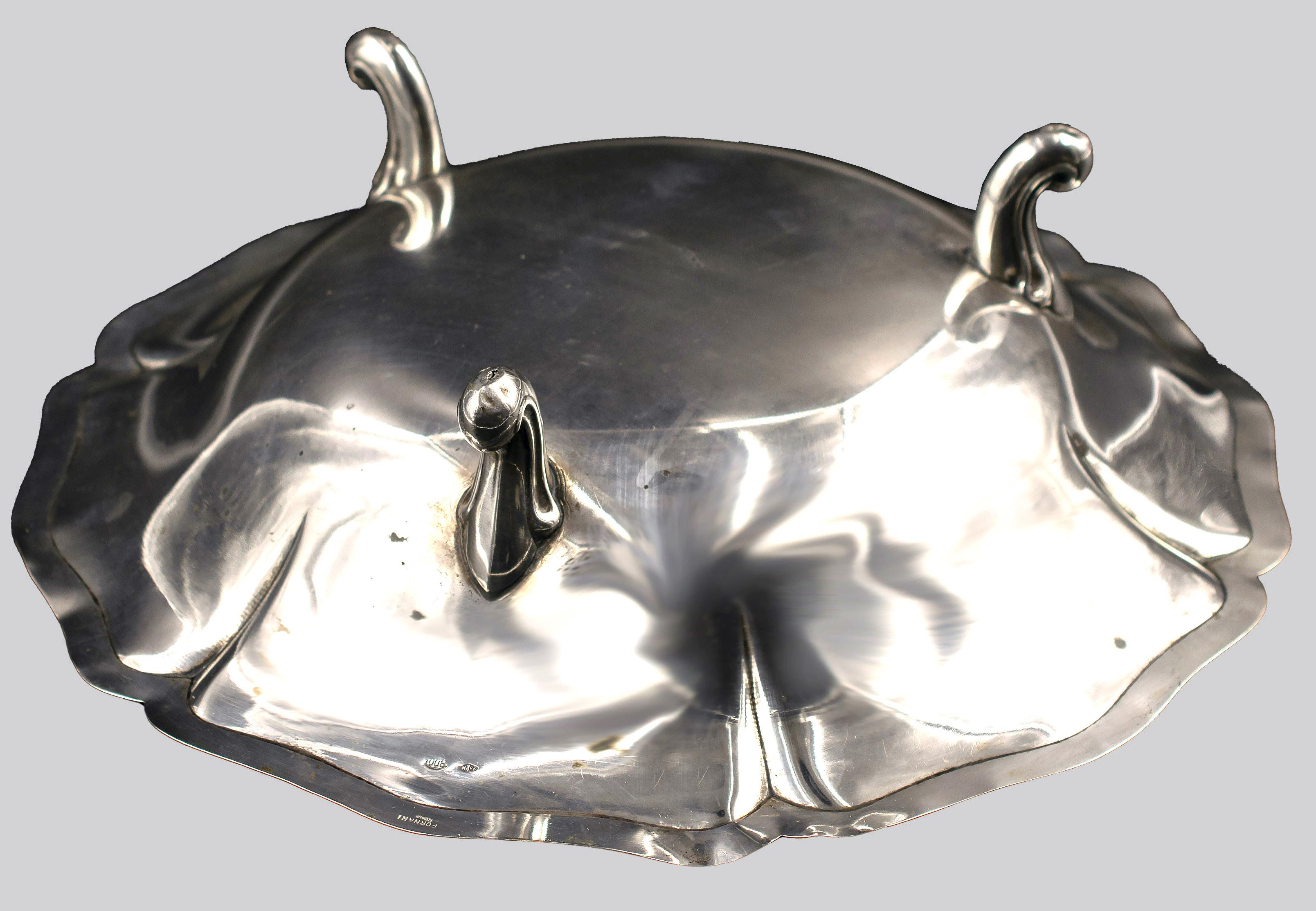 Vintage Silver Centerpiece, Italy, Mid-20th Century In Good Condition For Sale In Roma, IT