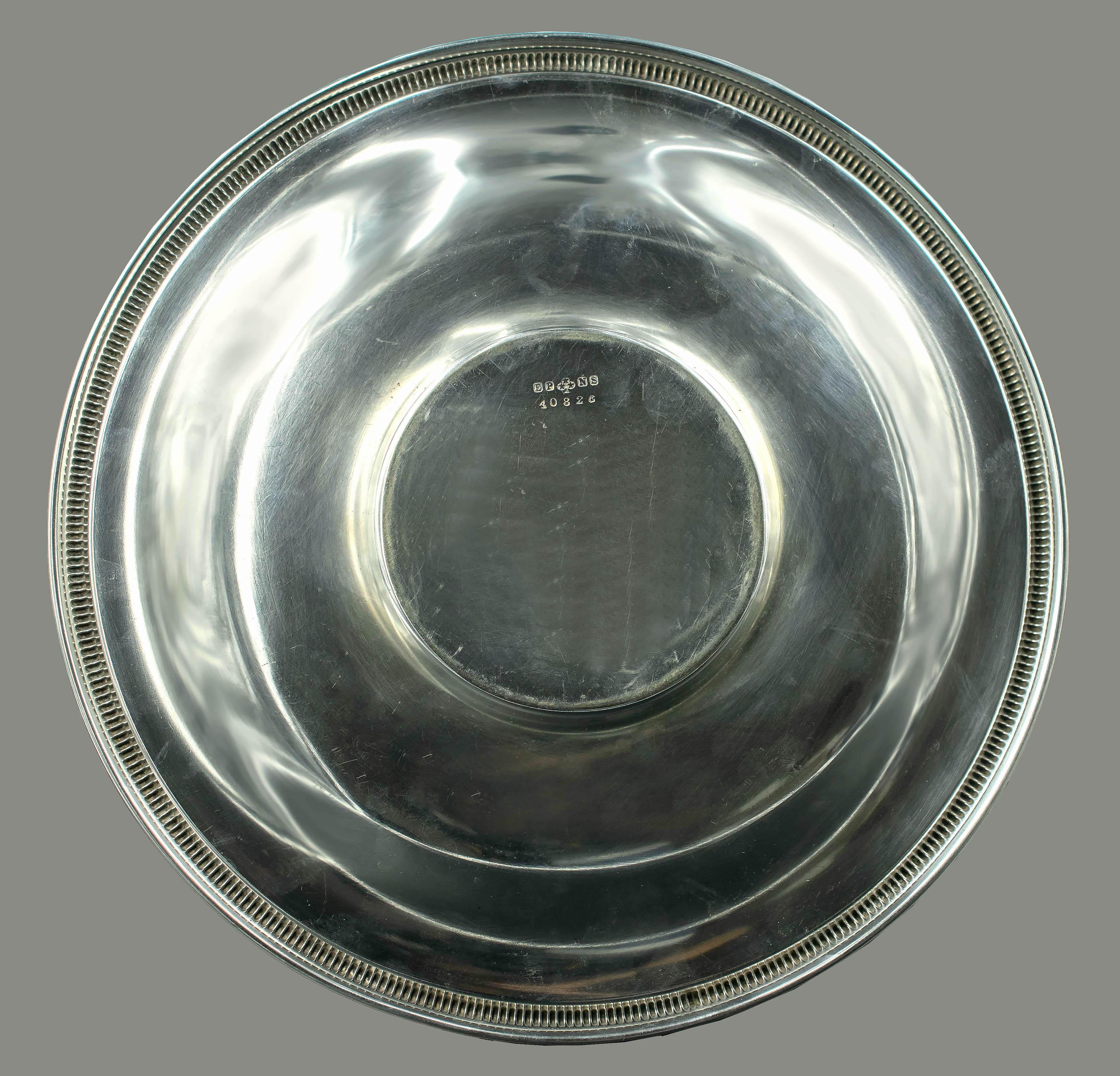 Sterling Silver Vintage Silver Centerpiece, Italy, Mid-20th Century For Sale