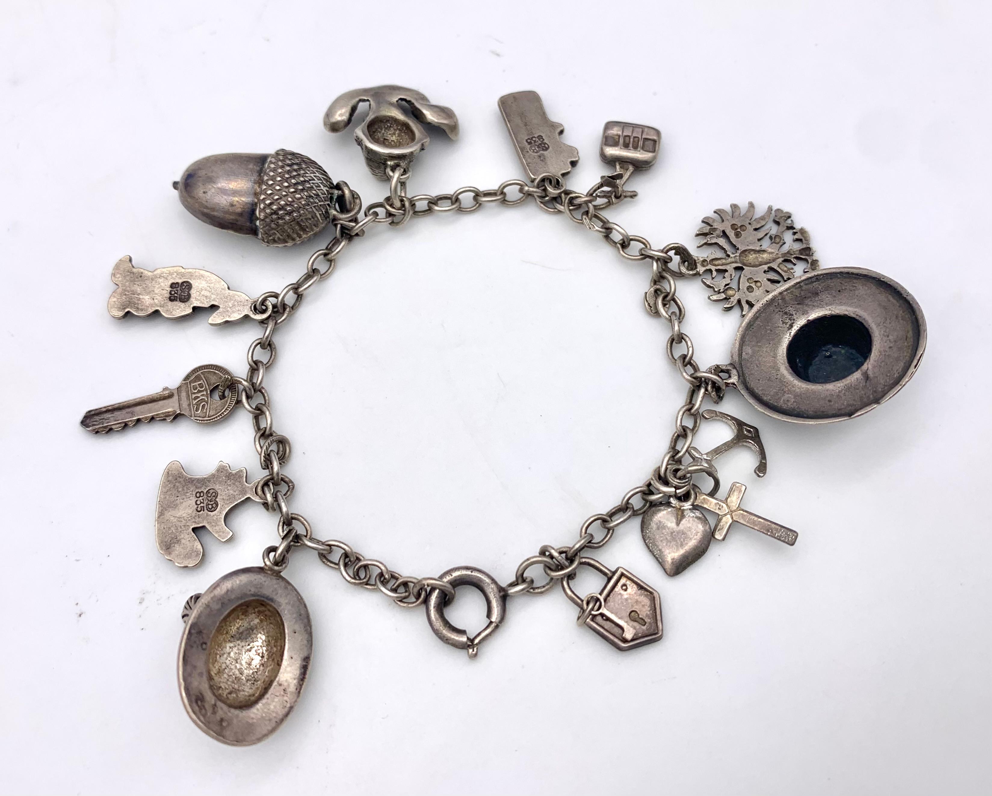 antique charm bracelet