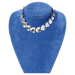 Collana girocollo in argento vintage di Atelier Borgila Made 1956