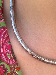 Vintage Silver Choker Necklace