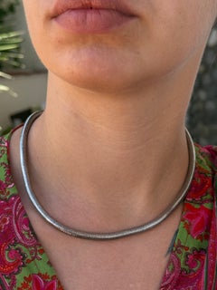 Vintage Silver Choker Necklace