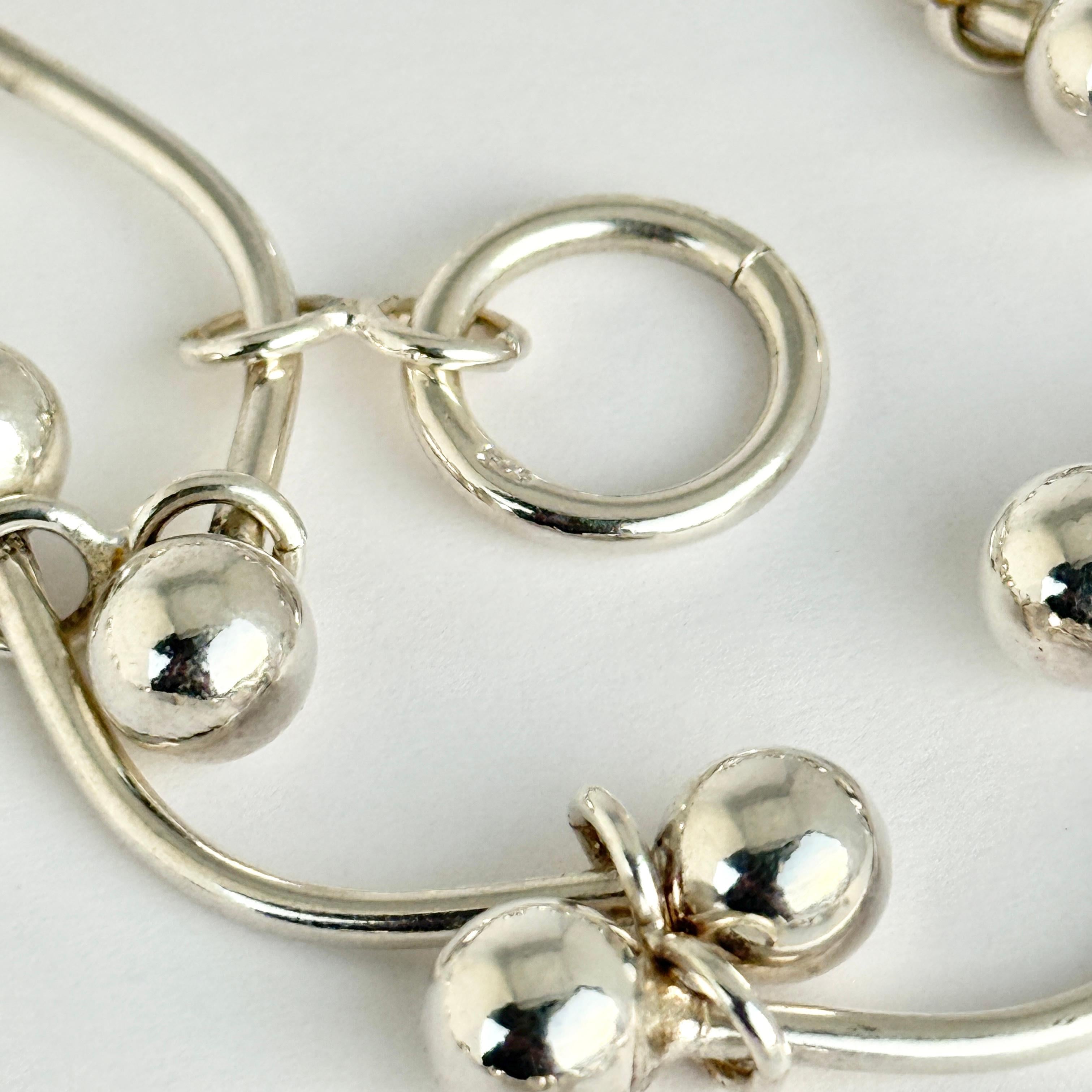 Collana d'argento vintage a maglia grossa In condizioni buone in vendita a Chipping Campden, GB