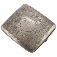 Vintage Silber Zigarettenetui:: hergestellt in England von Joseph Gloster Ltd.