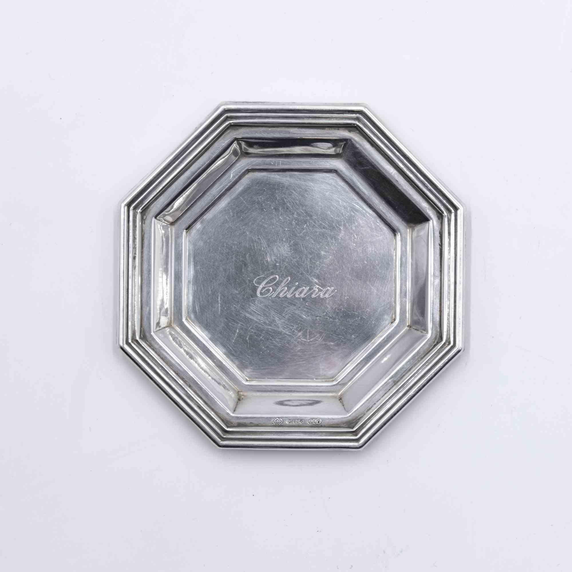 Vintage Silver Coaster with the name 