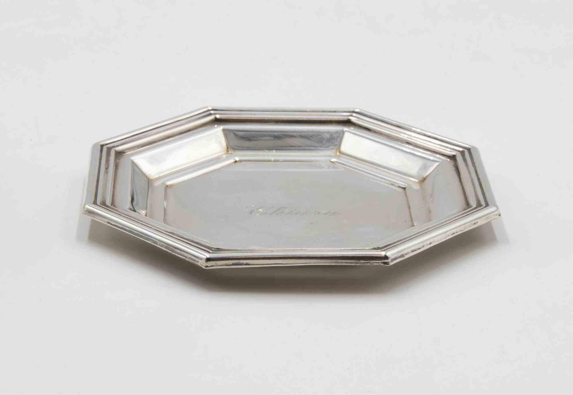 Vintage Silver Coaster with the name 