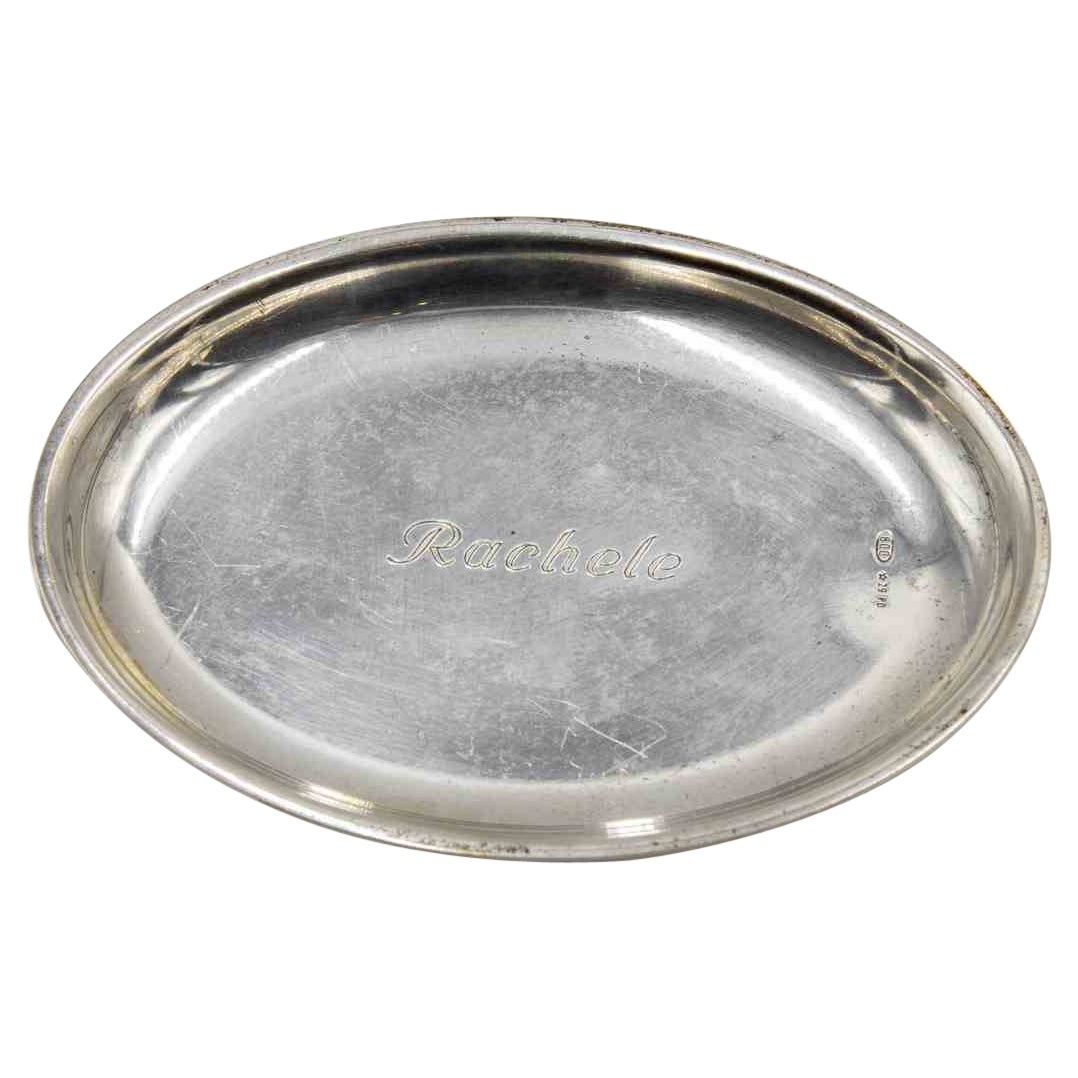 Plateau vintage avec le nom "Rachele" gravé, Italie, 1970 en vente