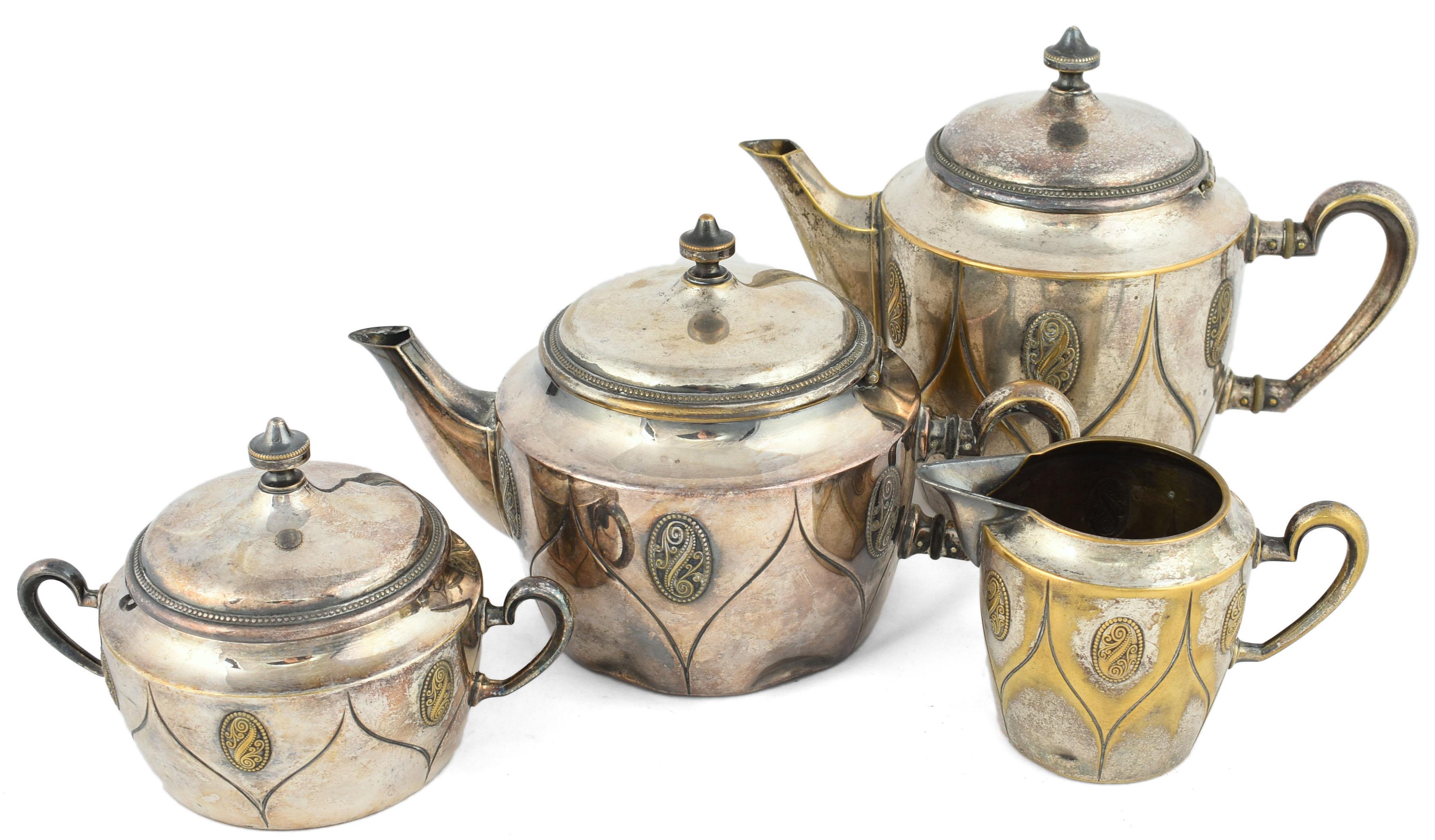 Vintage Silber Kaffee und Tee Set von Wmf (Deutsch) im Angebot