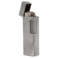 Used Silver Colibri of London John Sterling Duo Flame Lighter