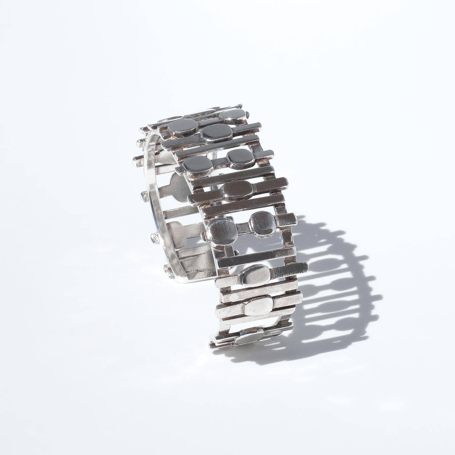 Bracciale d'argento vintage di Claës Giertta del 1963 in vendita 3