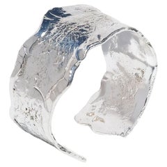 Vintage Silver Cuff Bracelet by Eric Robbert Made 1975