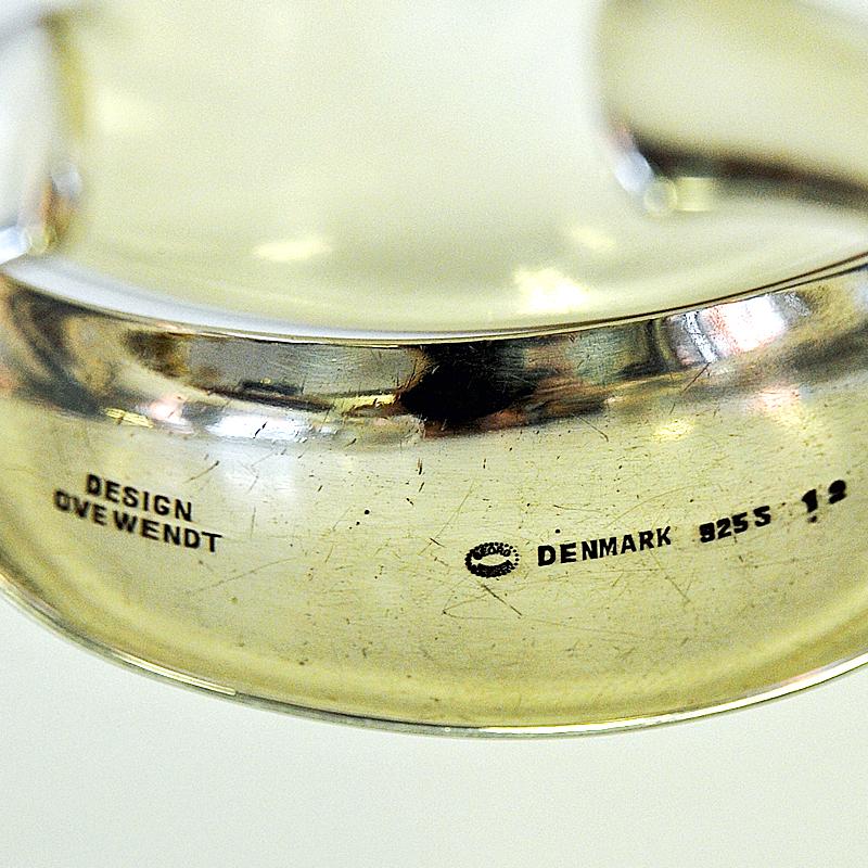 Vintage Silver Cuff Bracelet by Ove Wendt for Georg Jensen, Denmark, 1960s 1