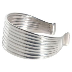 Vintage Silver Cuff Bracelet by Sven-Erik Högberg Made Year 1957