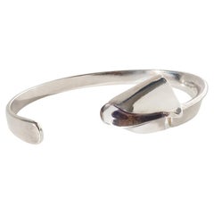 Bracciale d'argento vintage "Salamander" di Björn Weckström del 1975