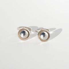 Vintage Silber Manschettenknöpfe von Niels Erik From, 1950er Jahre