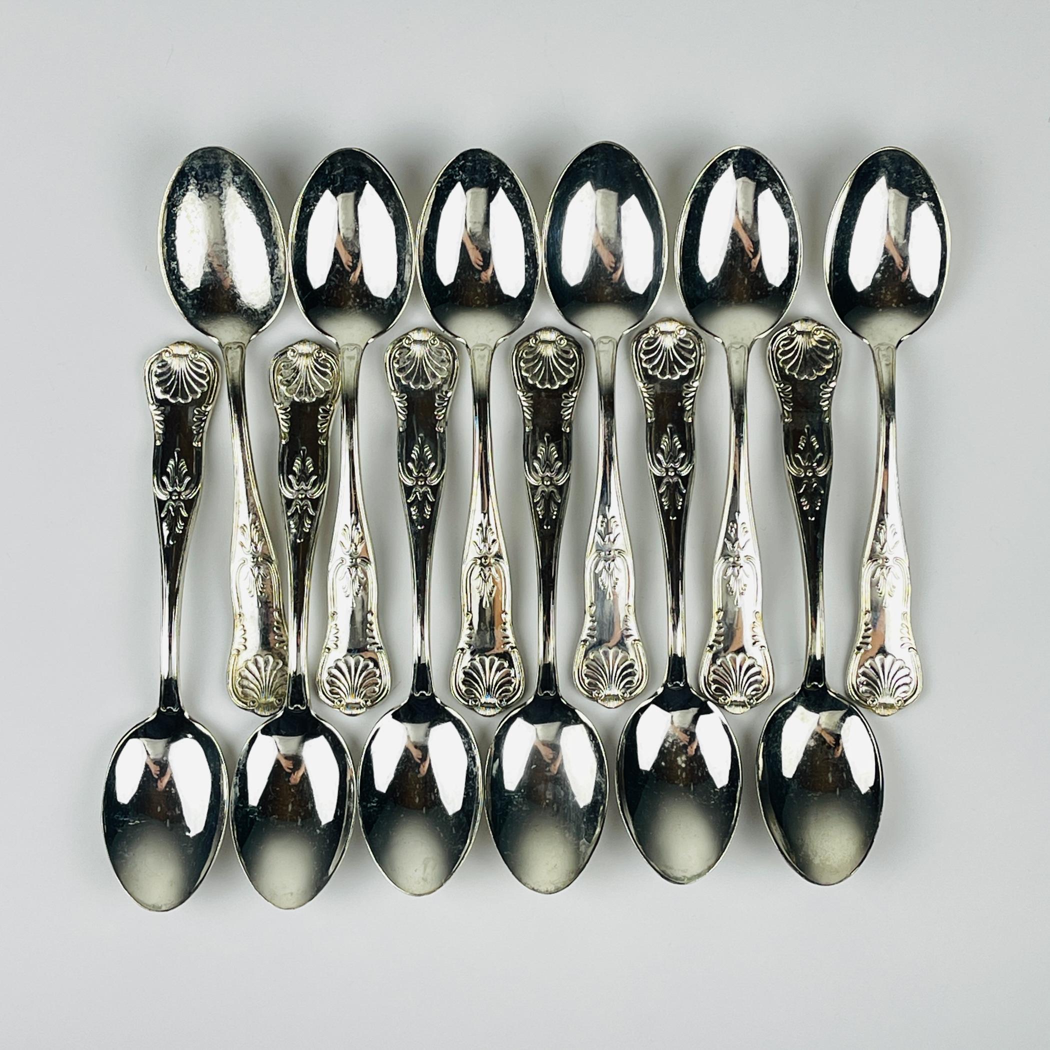 Cubertería de plata vintage para 12 personas, Italia, años 60 en Bueno estado para la venta en Miklavž Pri Taboru, SI