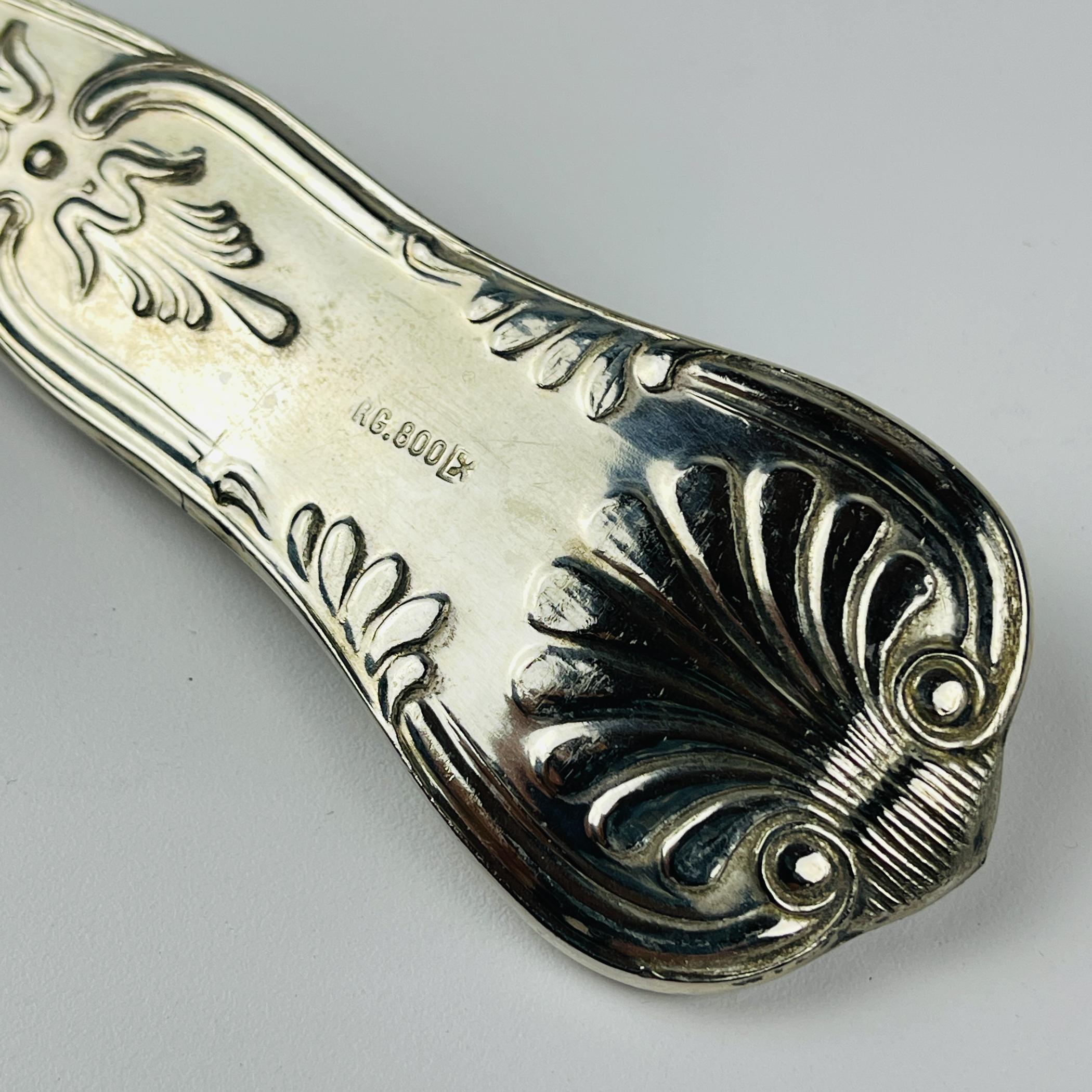 Cubertería de plata vintage para 12 personas, Italia, años 60 Silver en venta
