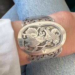 Vintage Silver Djokja Wayang Bracelet