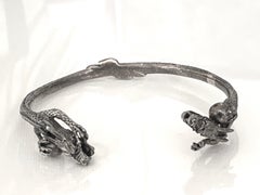 Vintage Silver Dragon Bangle