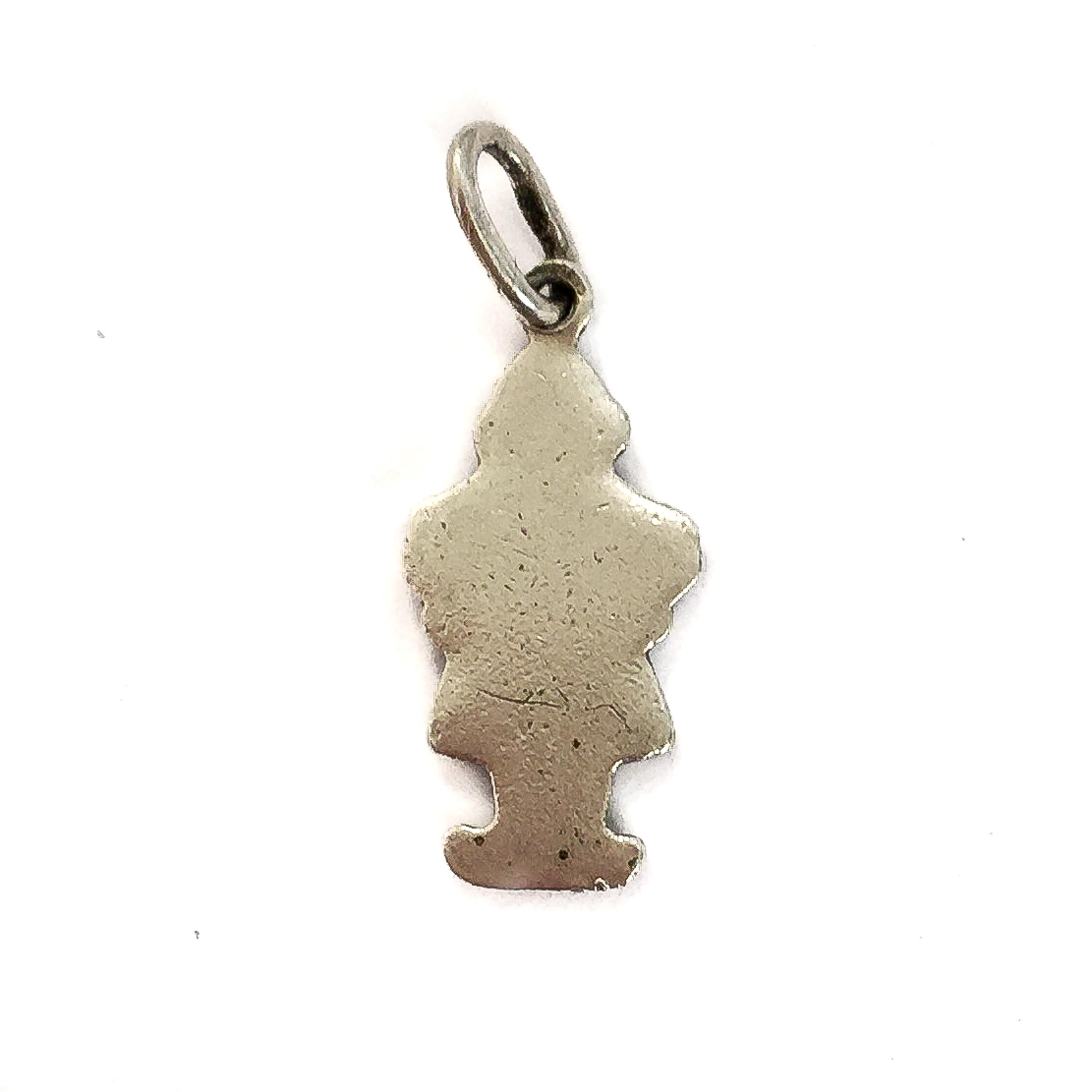 Ciondolo Charm d'argento con smalto vintage Zeeuws Meisje in vendita 2