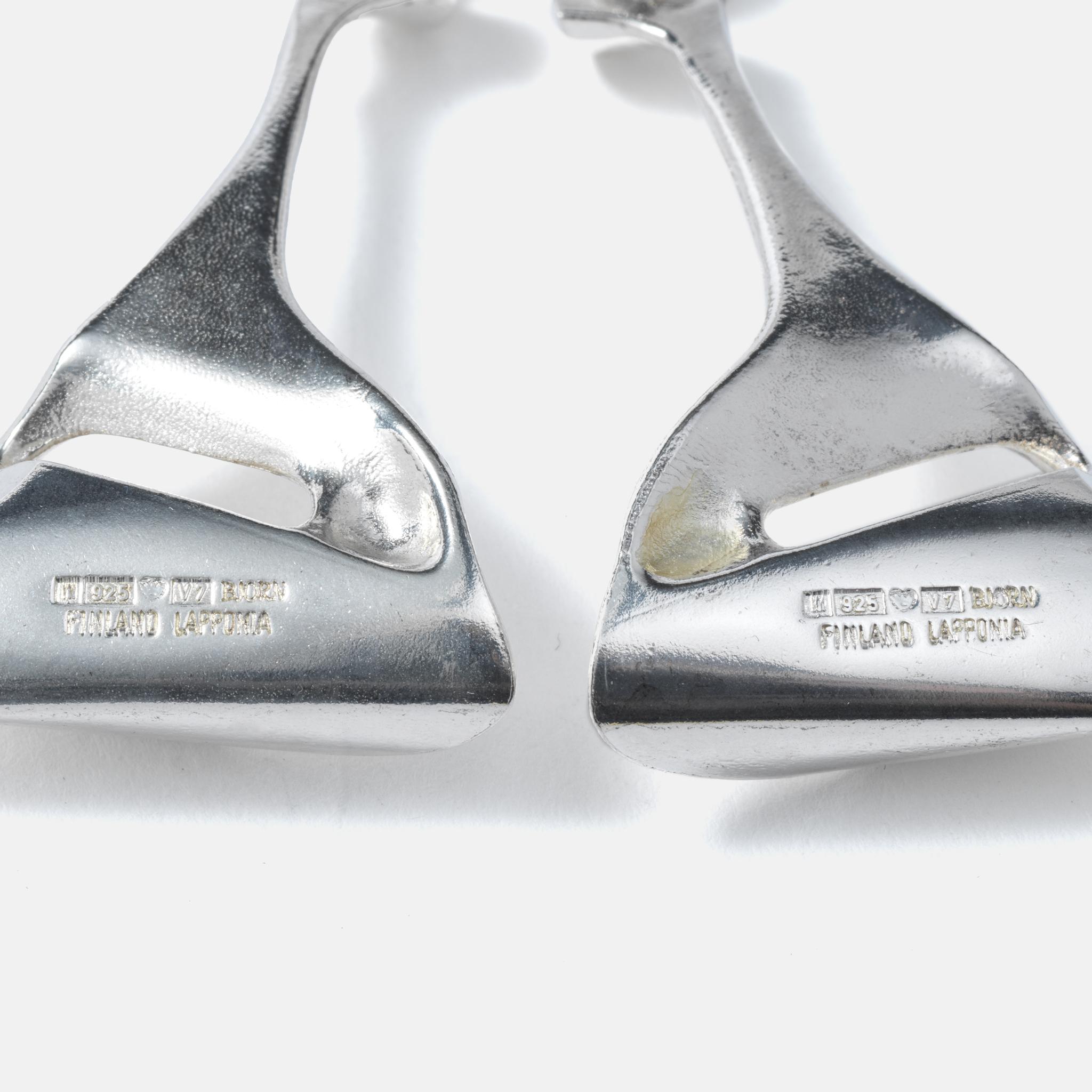 Vintage-Ohrringe aus Silber 
