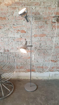 Vintage Silver Floor Lamp, 1960s